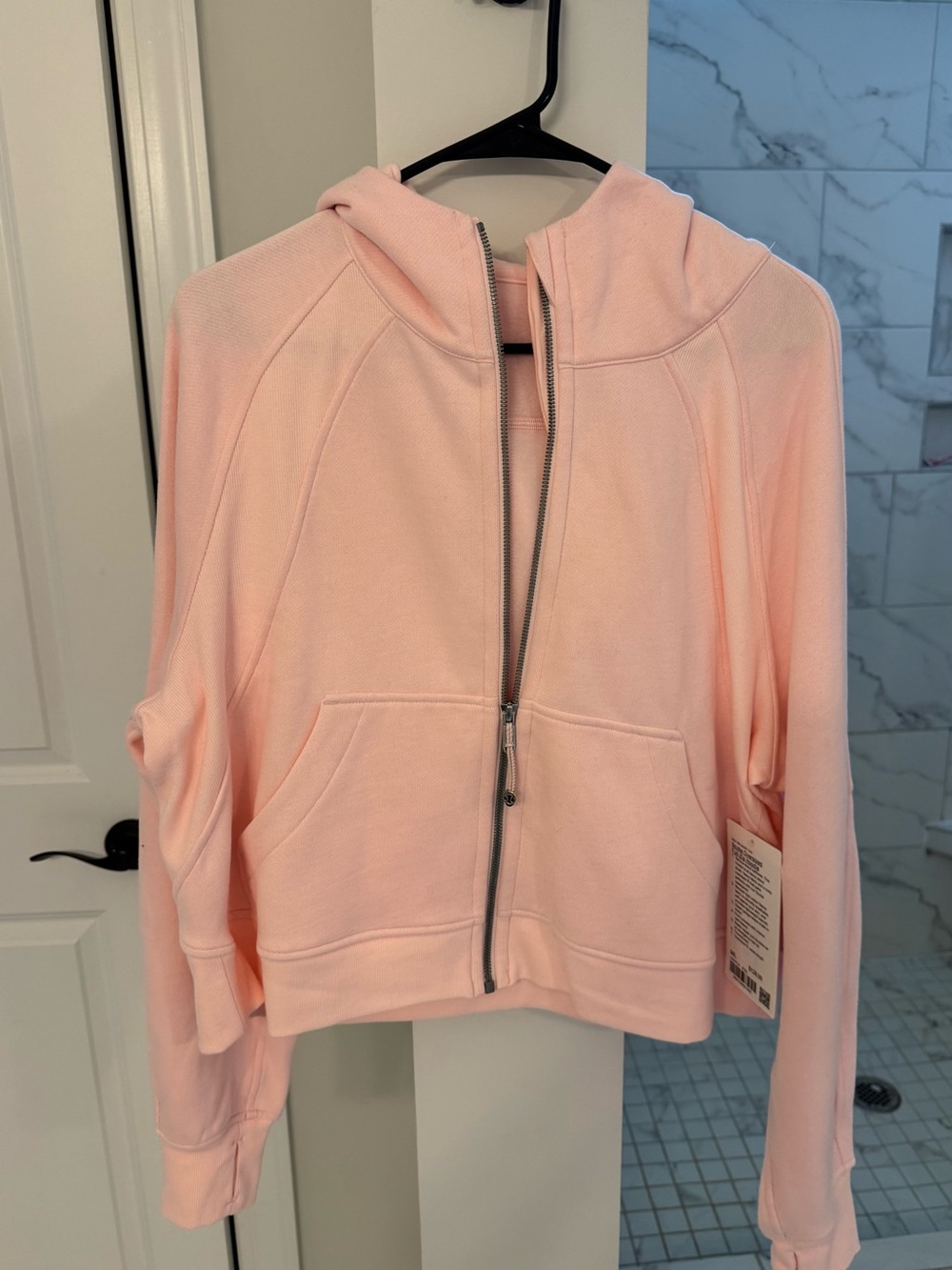 lululemon athletica Pale Pink Zip-Up Hoodie Jacket
